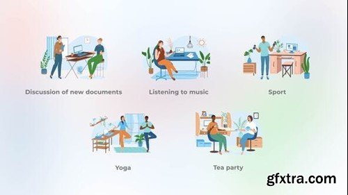 Videohive Various occupations - Flat concepts 44184247 Videohive Various occupations - Flat concepts 44184247