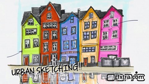Try Urban Sketching And Draw Amazing Buildings Using Professional Markers!!