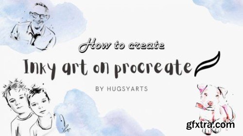 Learn how to create inky modern art on procreate inc brushset