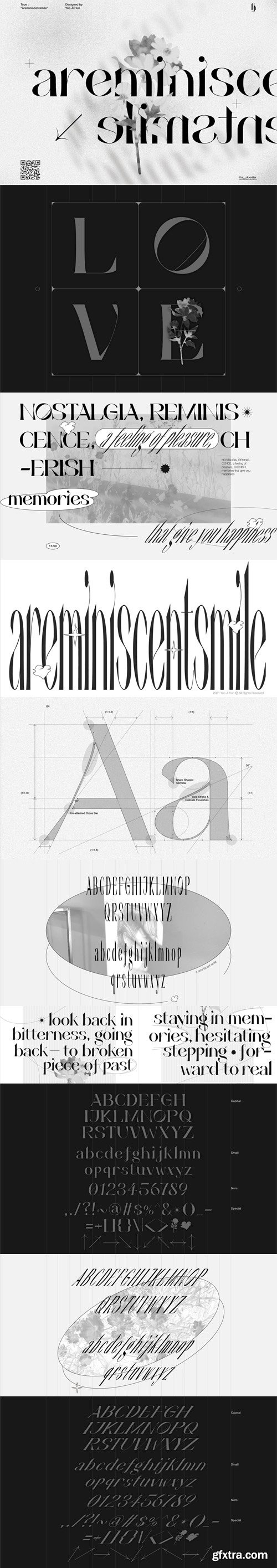 areminiscentsmile - Serif Typeface areminiscentsmile - Serif Typeface
