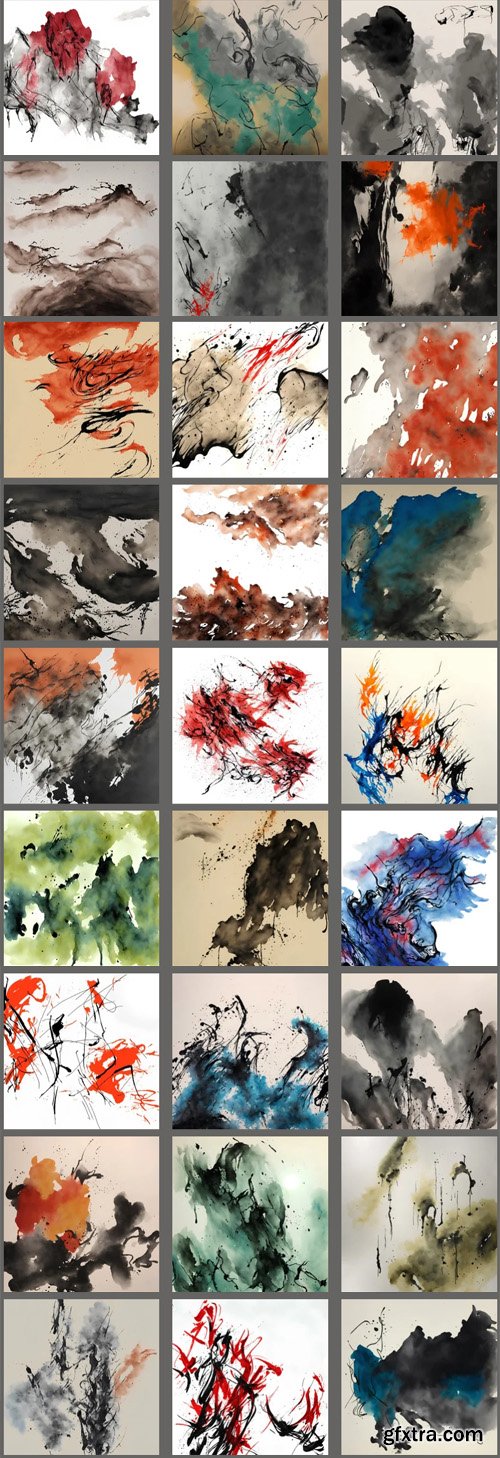 Ink Abstract Textures - 50 Photoshop Overlays Collection Ink Abstract Textures - 50 Photoshop Overlays Collection