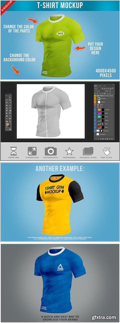 T-Shirt Half Side Mockup JNJ3URN