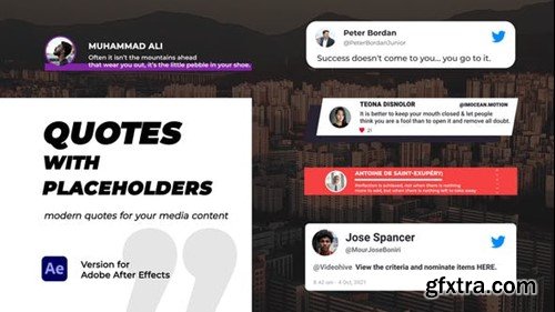 Videohive Quotes with Placeholders 44234082