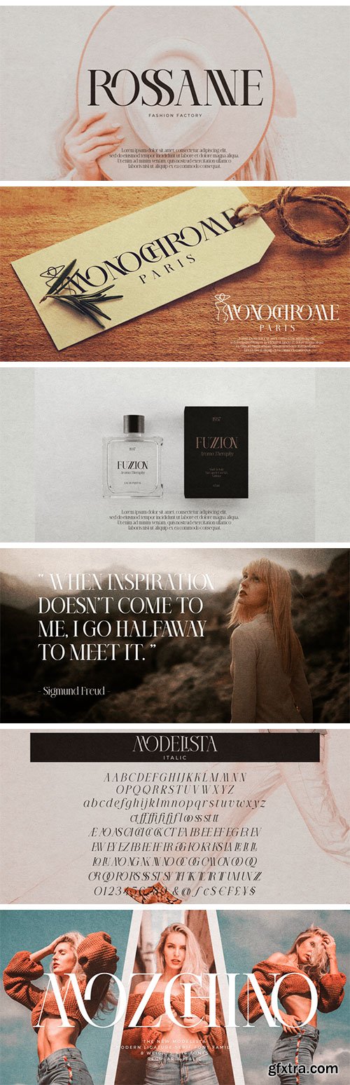 Modelista Font Family Modelista Font Family