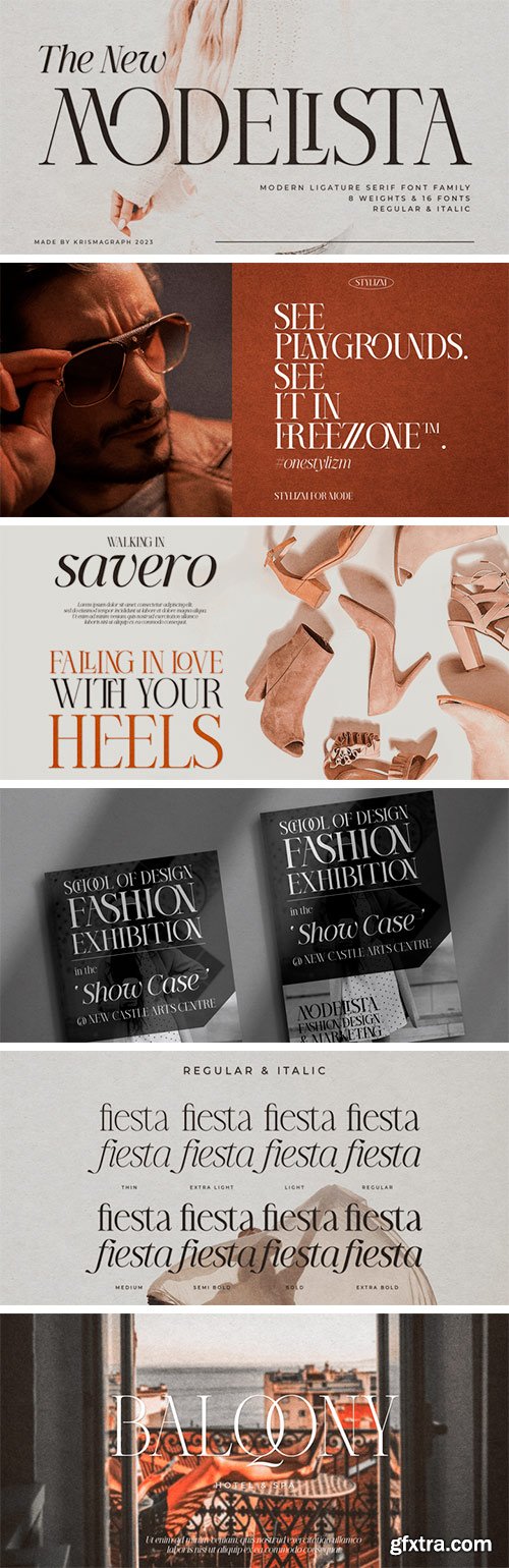 Modelista Font Family Modelista Font Family