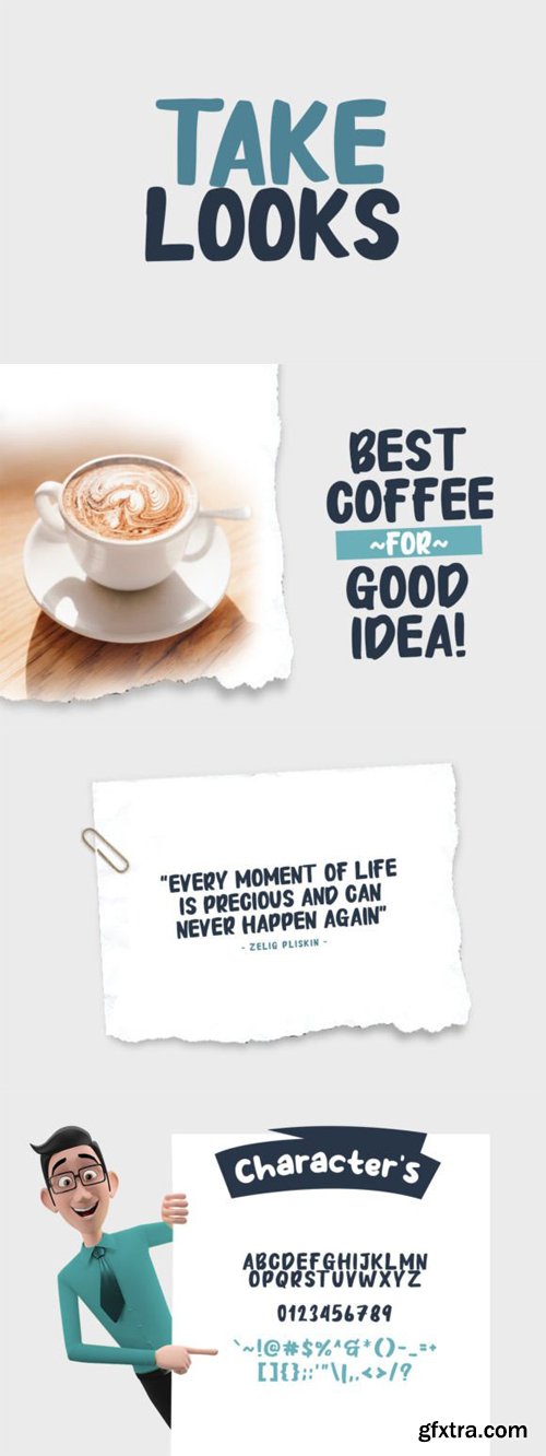 Take Looks - Fancy Display Font Take Looks - Fancy Display Font