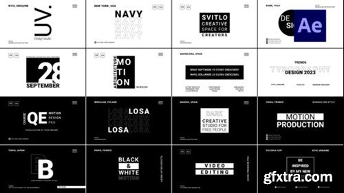 Videohive Rhythm Black Titles 44277185 Videohive Rhythm Black Titles 44277185