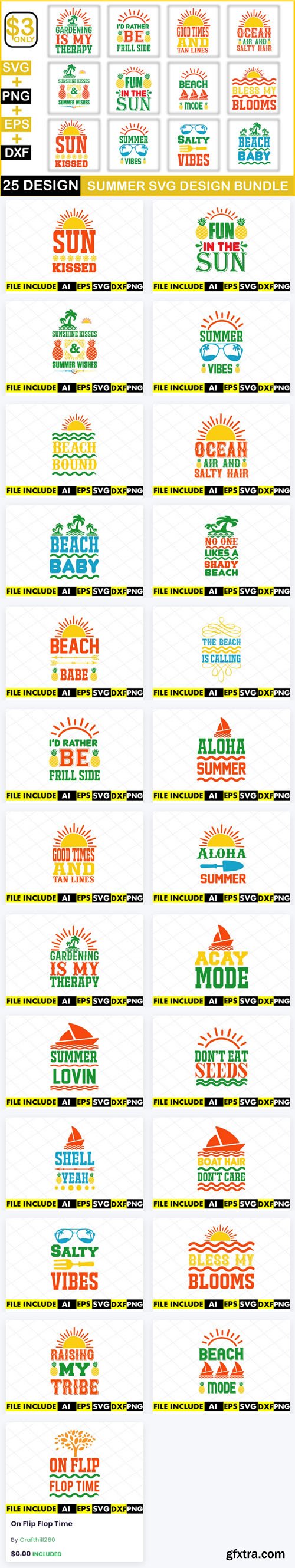 Summer SVG Bundle - 25 Premium Graphics Summer SVG Bundle - 25 Premium Graphics