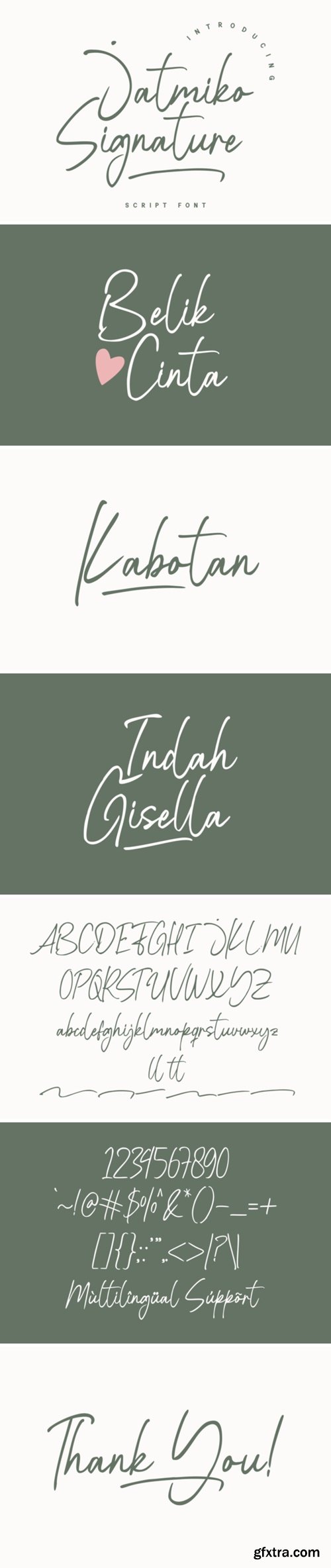 Jatmiko Signature Font