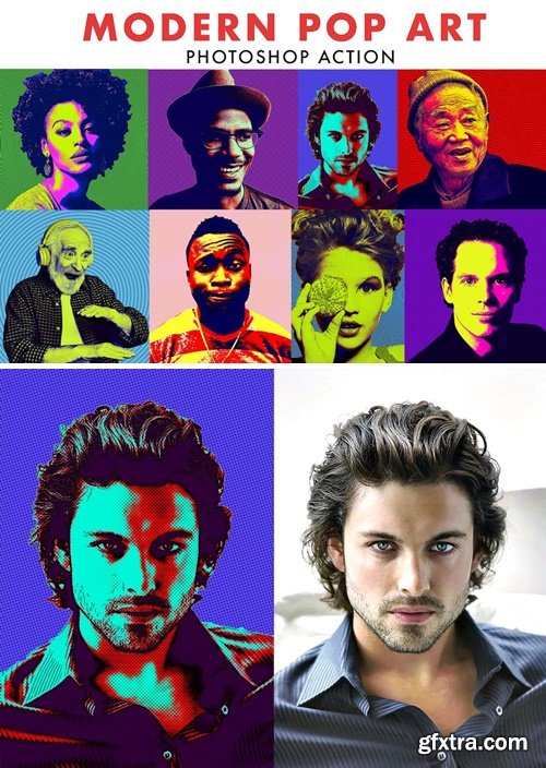 Modern Pop Art Photoshop Action D6TXWU4