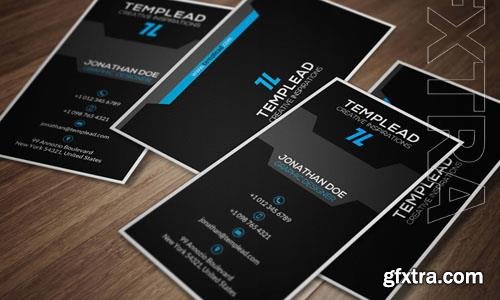 Business card psd mockup dark desing template