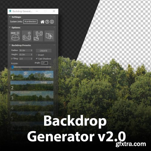 ArchvizTools Backdrop Generator 2.0 for 3ds max