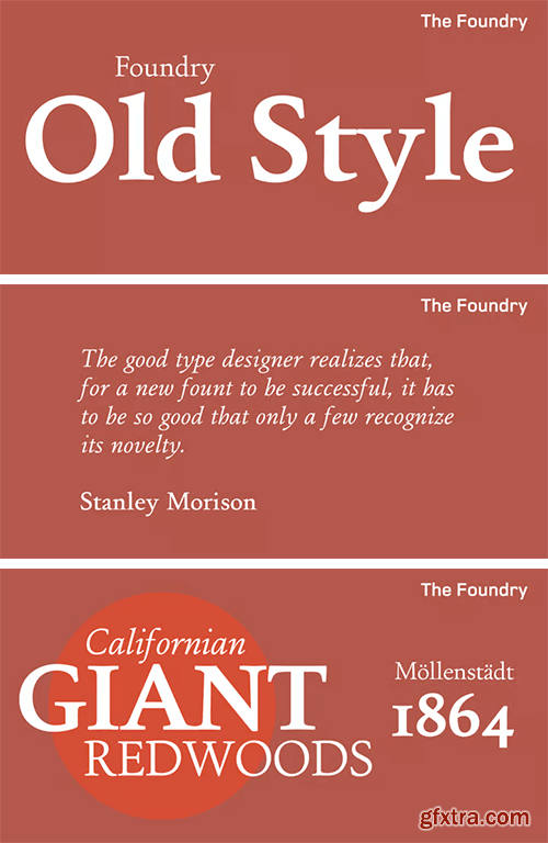 Foundry Old Style Font Family