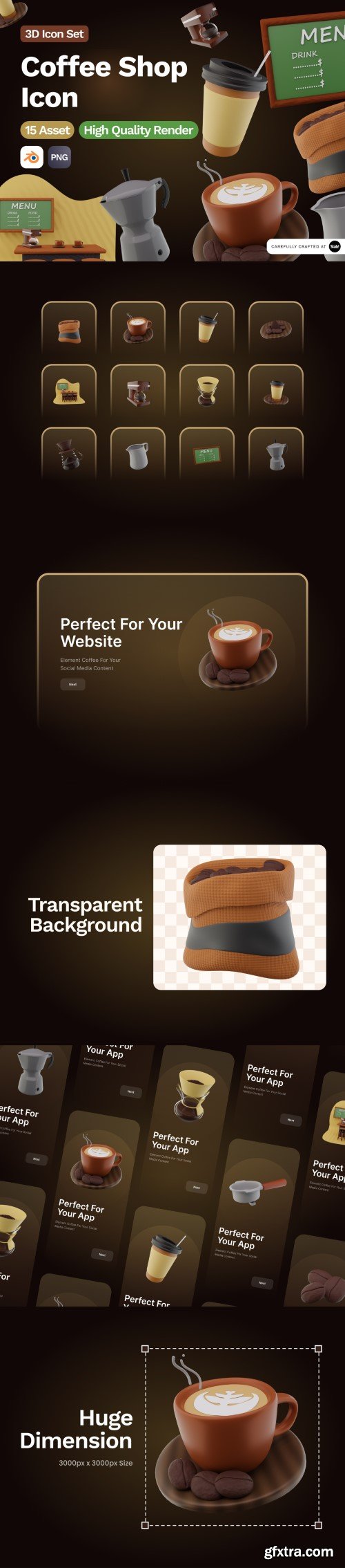 UI8 - 3D Coffee Shop Icon