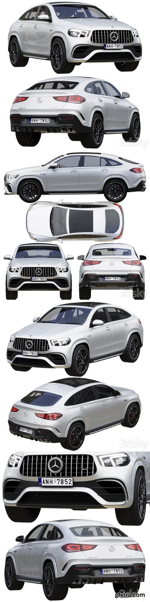 Mercedes-Benz AMG GLE 63 Coupe 2021 3d model