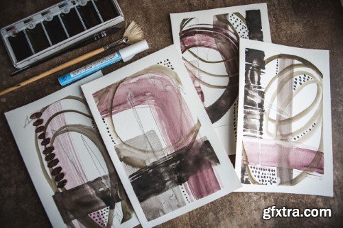 Intuitive Painting: Creating Abstracts with E-Sumi Ink Watercolors