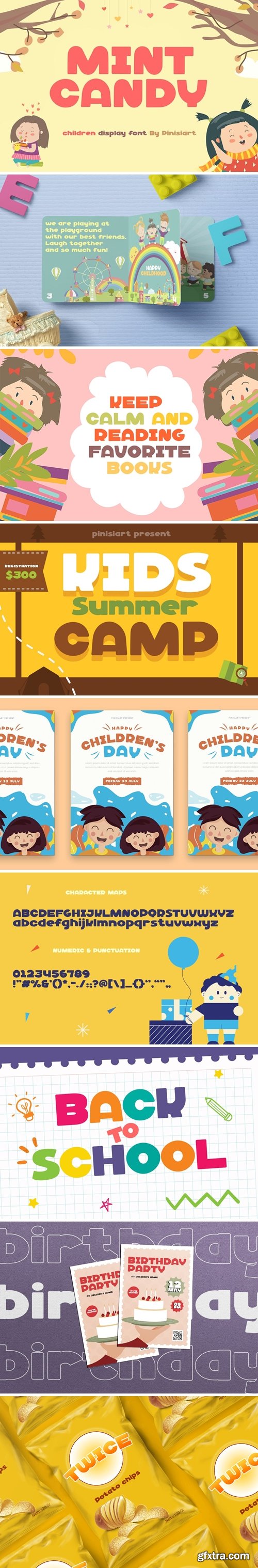 Mint Candy - Kids Display Font