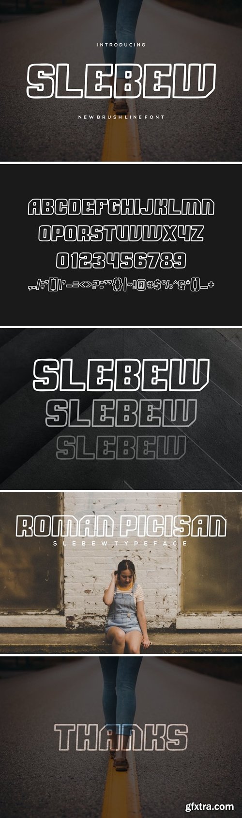 Slebew Line Font