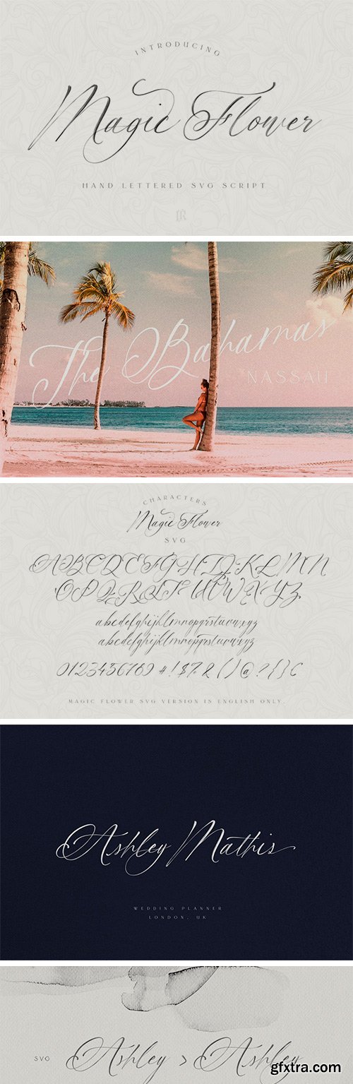 Magic Flower SVG Font Magic Flower SVG Font