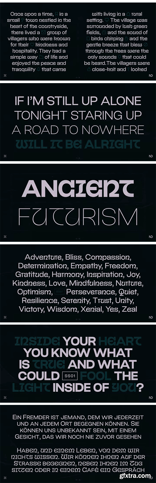 ND Laterne Font Family ND Laterne Font Family