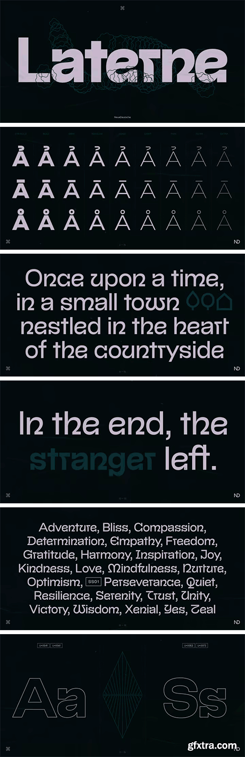 ND Laterne Font Family ND Laterne Font Family