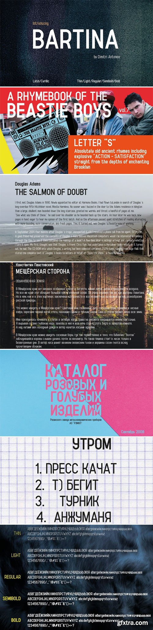 Bartina Typeface Bartina Typeface