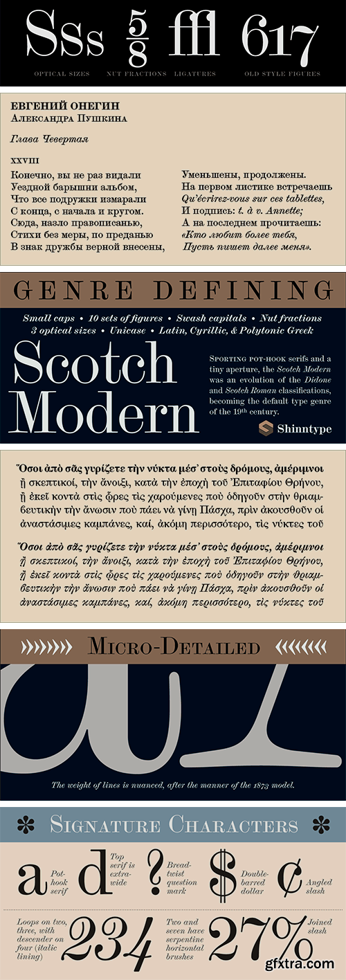 Scotch Modern Font Family