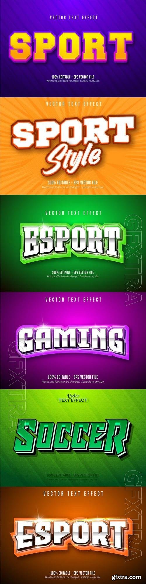 Vector 3d text editable, text effect font vol 113