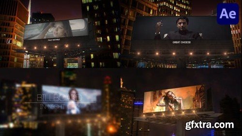 Videohive Billboard In Night City for After Effects 44390718