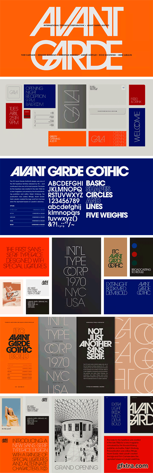 ITC Avant Garde Gothic PRO Font Family