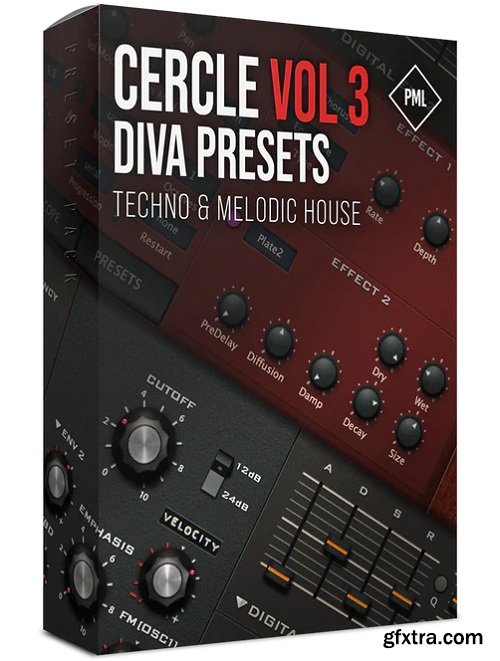 Production Music Live Cercle Sounds Vol 3 Diva Preset Pack for Techno and Melodic House