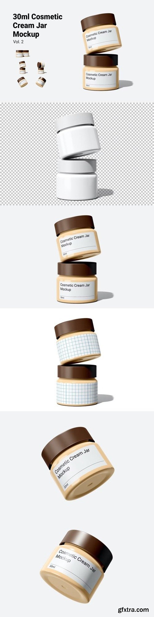 Cosmetic Cream Jar Mockup Vol.2 SKB8VEX
