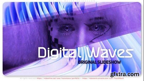 Videohive Digital Waves Slideshow 44326736