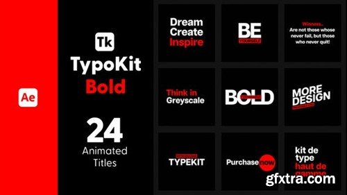 Videohive Typo Kit Bold Titles for After Effects 44479887 Videohive Typo Kit Bold Titles for After Effects 44479887
