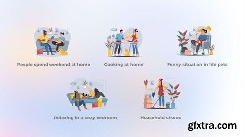 Videohive Rest at Home - Muted Colors Flat Concepts 44477042 Videohive Rest at Home - Muted Colors Flat Concepts 44477042