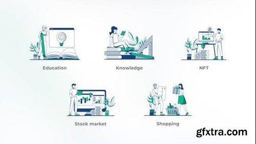 Videohive Training and sales - Blue Outline Concepts 44422440 Videohive Training and sales - Blue Outline Concepts 44422440