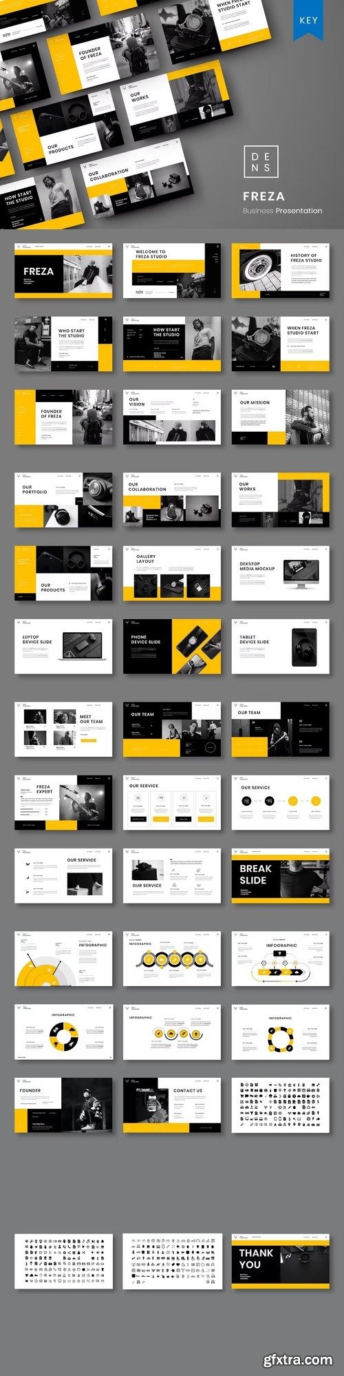 Freza – Business Keynote Template DS7R53B