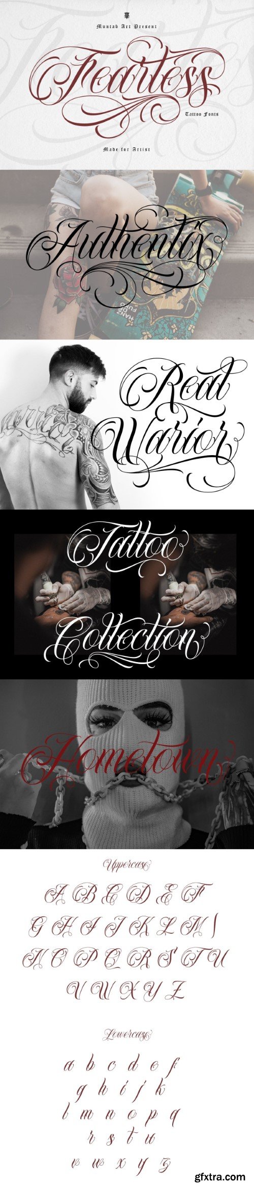 Creativemarket - Fearless | Tattoo Font