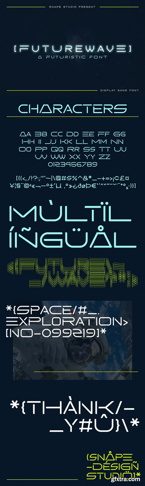 Futurewave – Space Futuristic Font