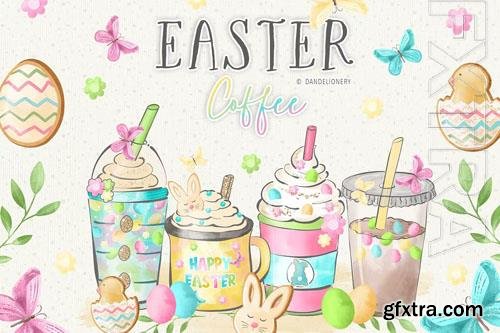 Easter Coffee design png file