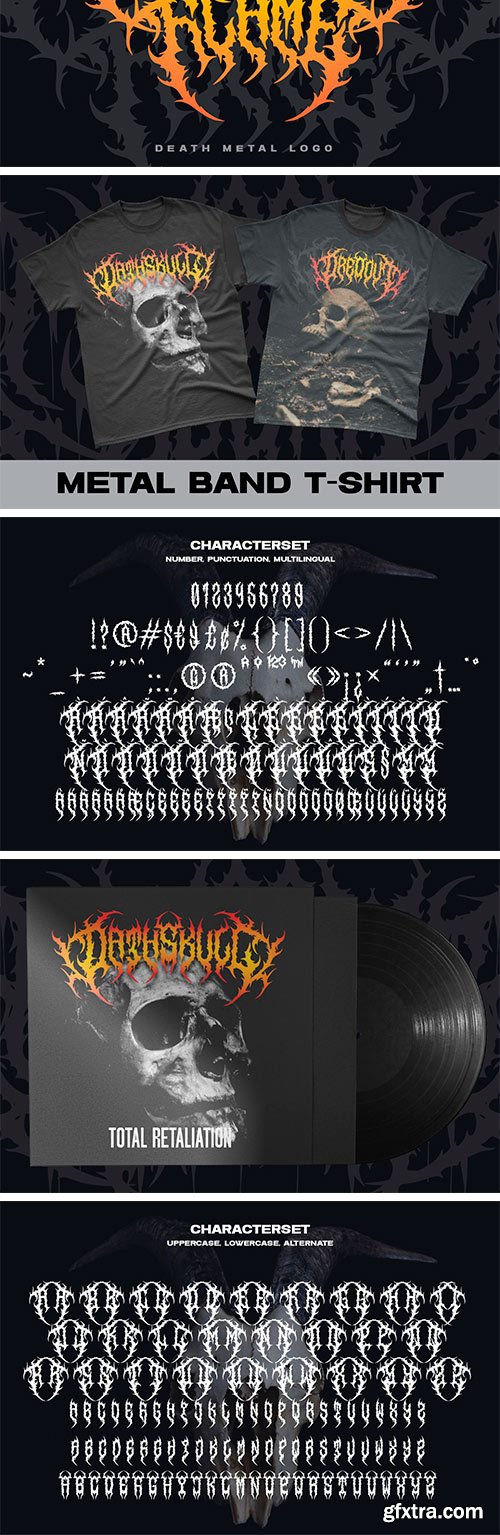 Dreamfire - Death Metal Font