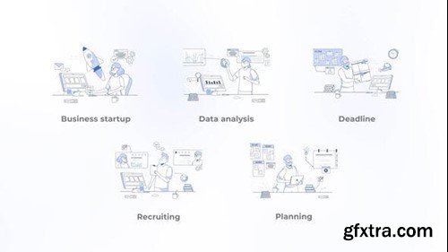 Videohive Business Startup - Blue and White Concepts 44422410