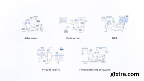 Videohive Programming Software - Blue and White Concepts 44422414
