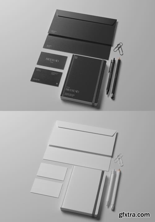 Envelope with Personal Planner Mockup 433486004
