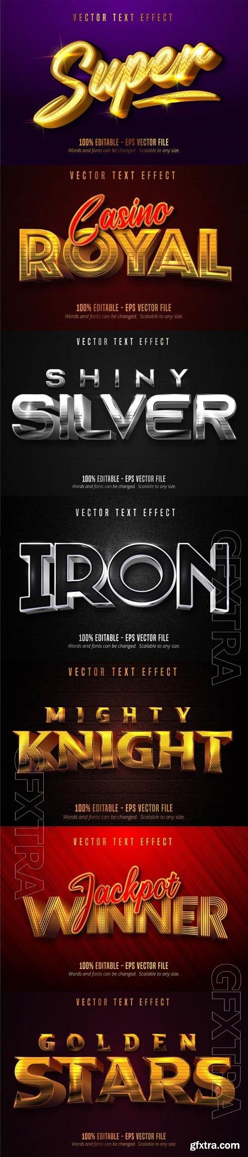Vector 3d text editable, text effect font vol 117  