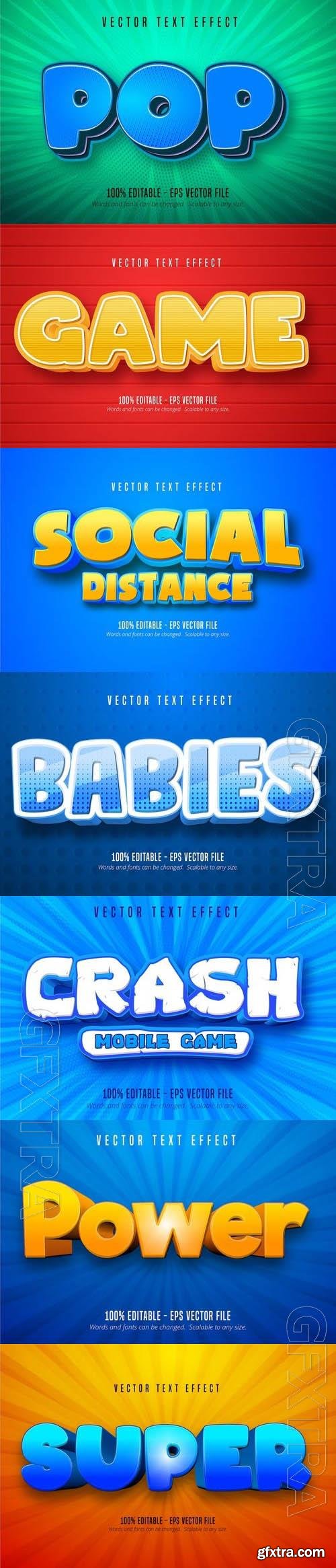 Vector 3d text editable, text effect font vol 116  