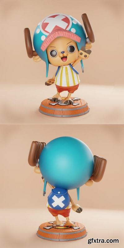 Chopper – One Piece presupported – 3D Print Model