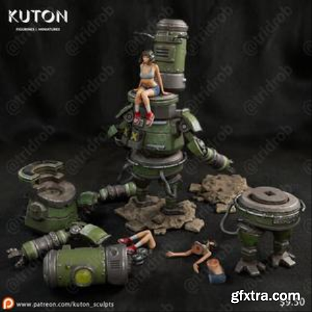 KUTON – Mech Girl – 3D Print Model