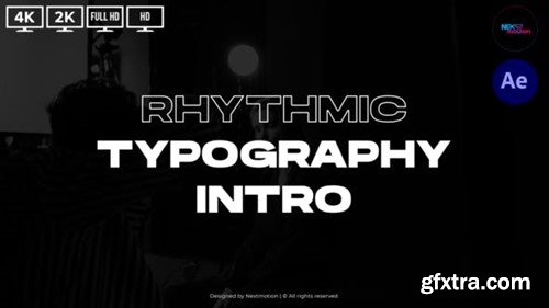 Videohive Rhythmic Typography Intro 44475428