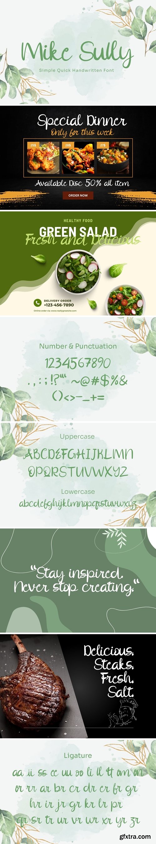 Mike Sully - Handwritten Font